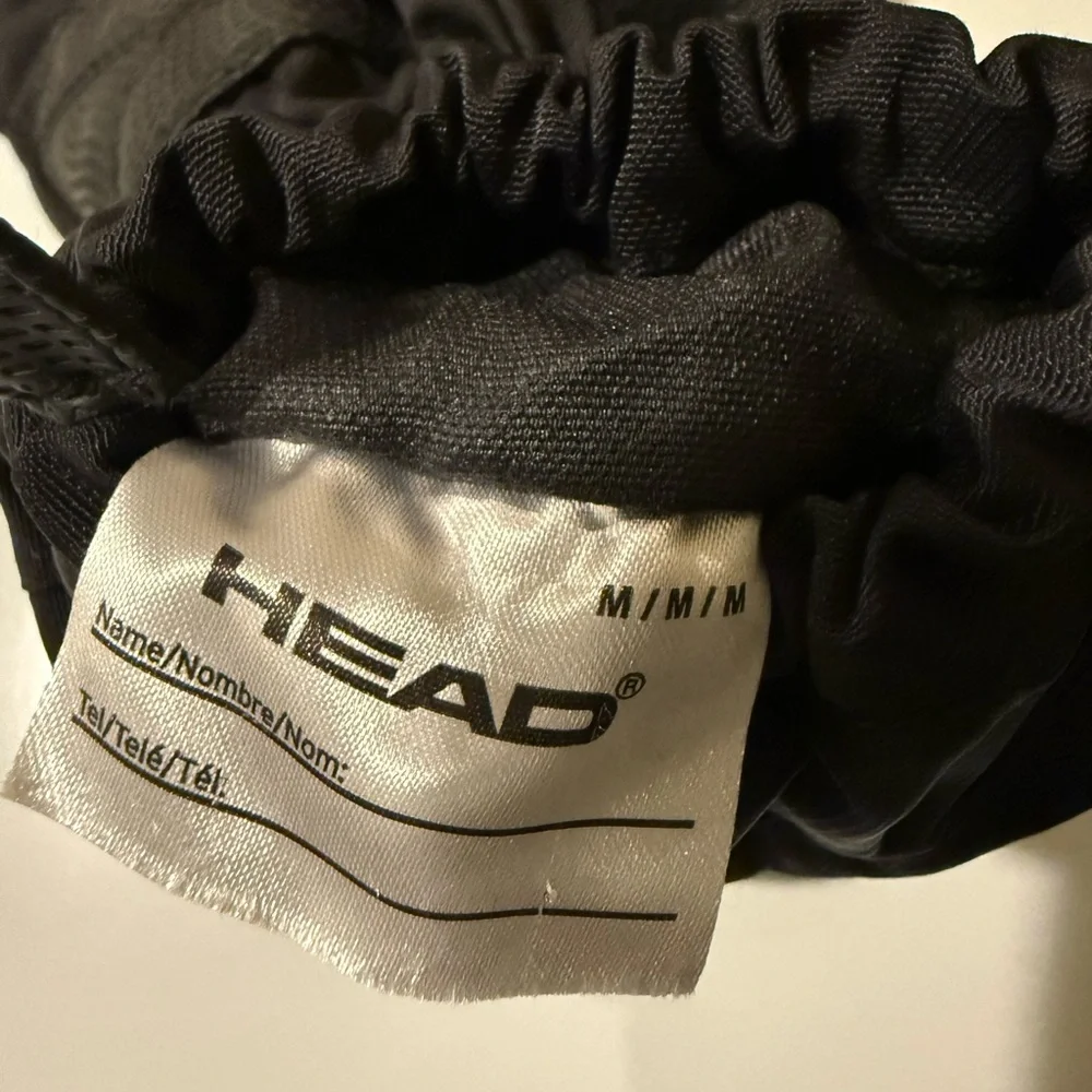 Head Black and Purple Winter Gloves
